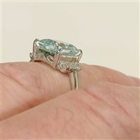 Salzano - Via Montegrappa, 28 - Anello Vidali Gioielli Donna in Oro bianco Topazio ANOR-54-34 - ANOR-54-34